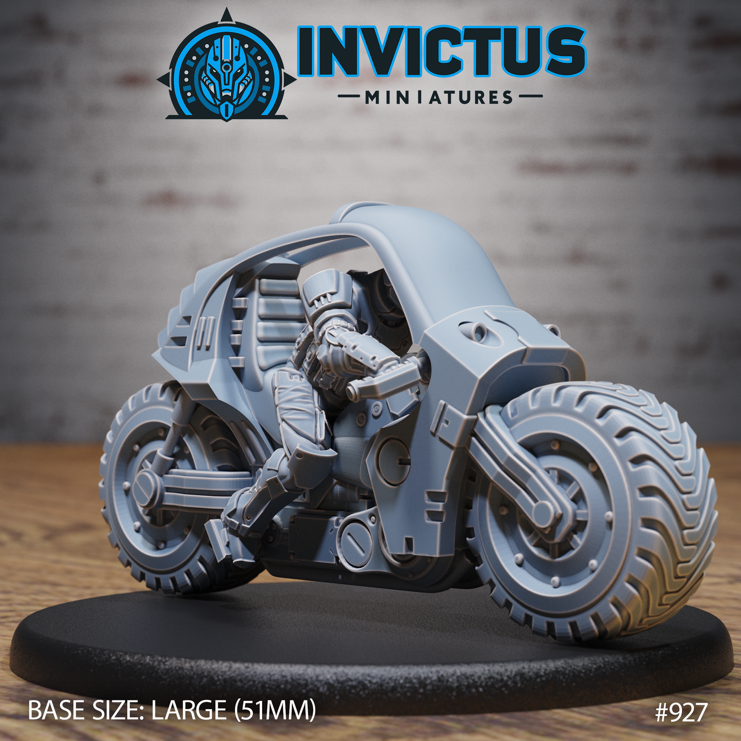 All-Terrain Monocycle (4 Variants Available) - Invictus Miniatures