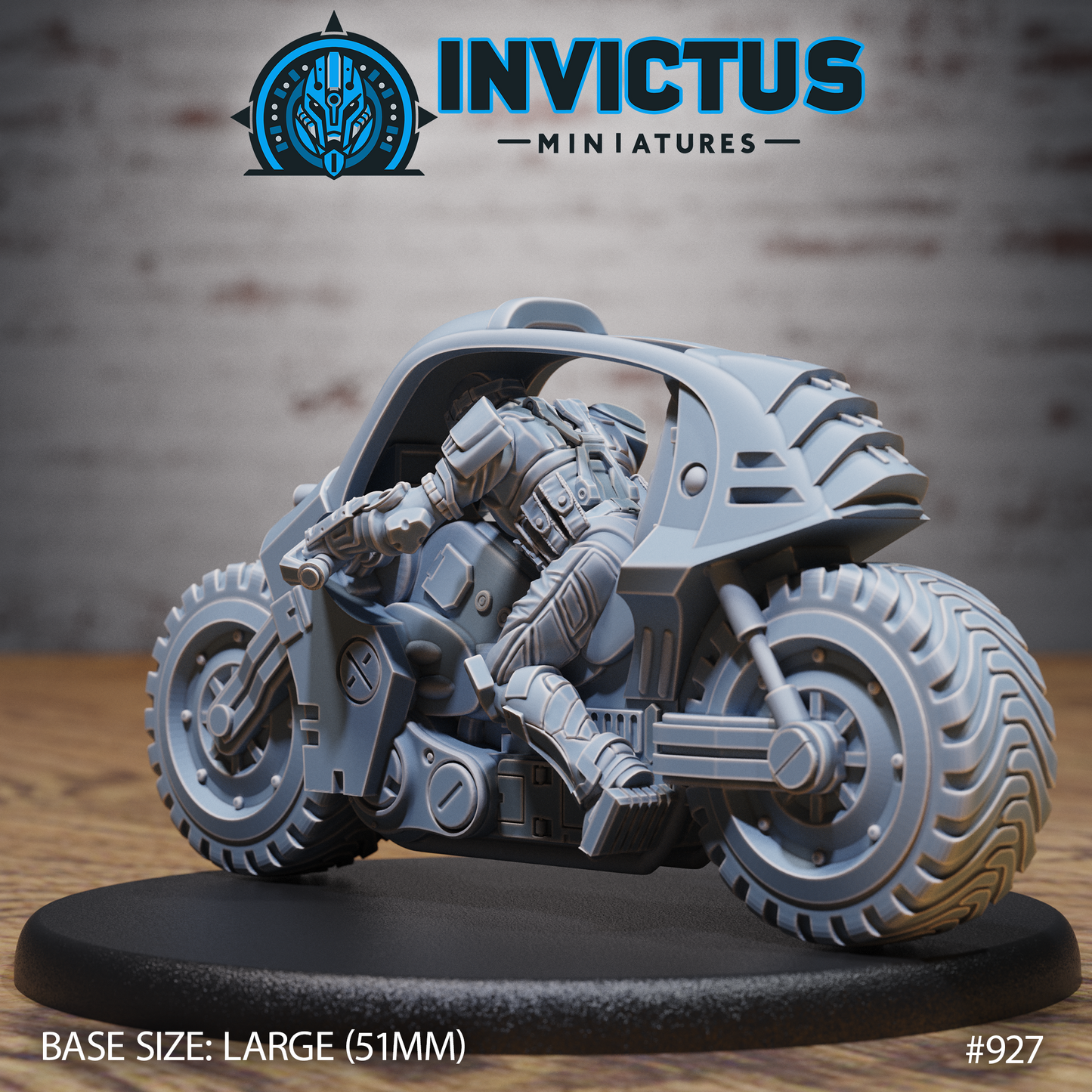 All-Terrain Monocycle (4 Variants Available) - Invictus Miniatures