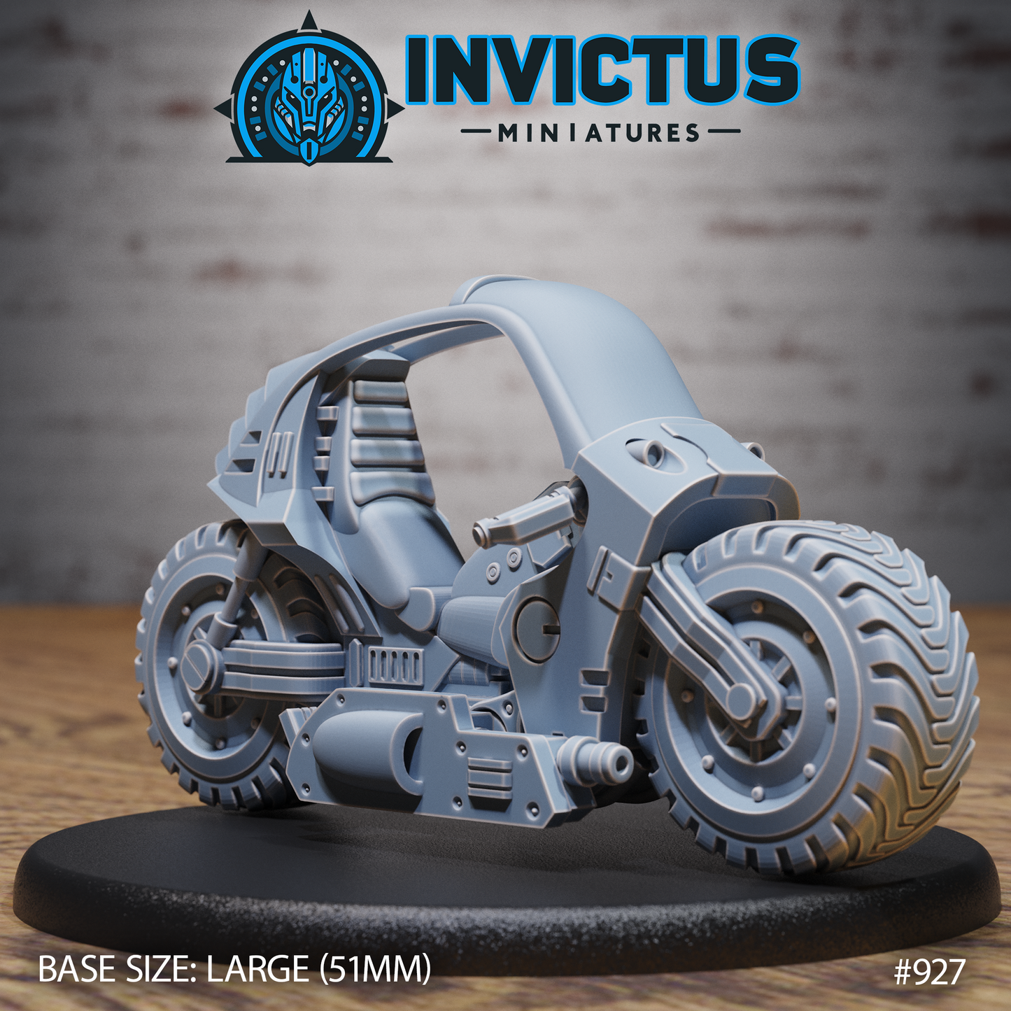 All-Terrain Monocycle (4 Variants Available) - Invictus Miniatures