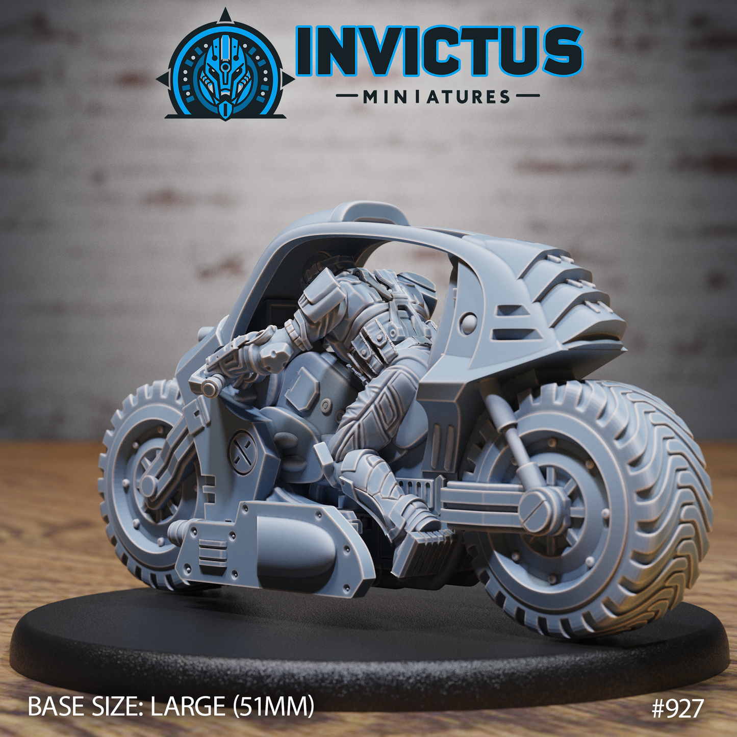 All-Terrain Monocycle (4 Variants Available) - Invictus Miniatures