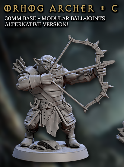 Orhog Archers, Pig Orc Warband Ranged Squad (4 Variants Available) - Artisan Guild