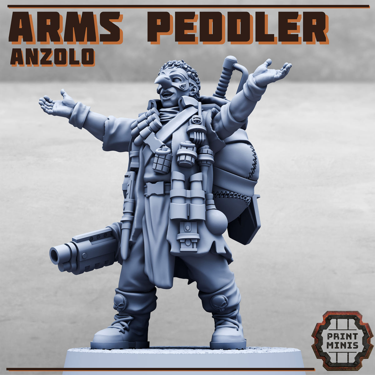Anzolo, Arms Peddler - Print Minis