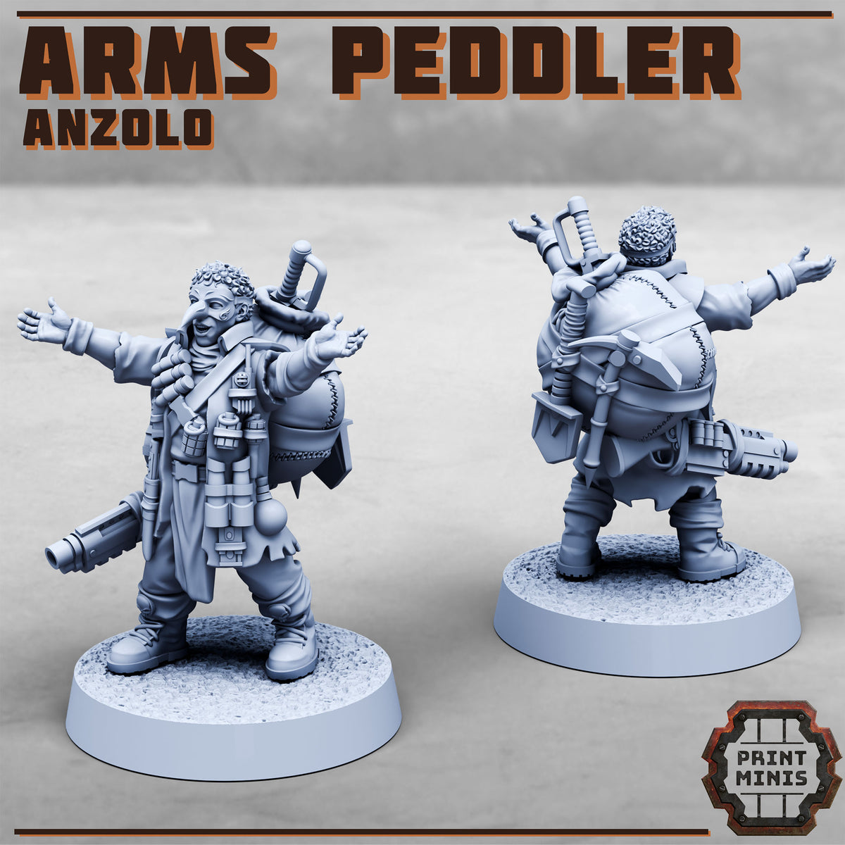 Anzolo, Arms Peddler - Print Minis