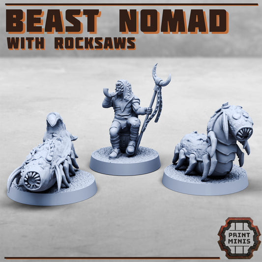 Beast Nomad and Rocksaws (3 Variants Available) - Print Minis