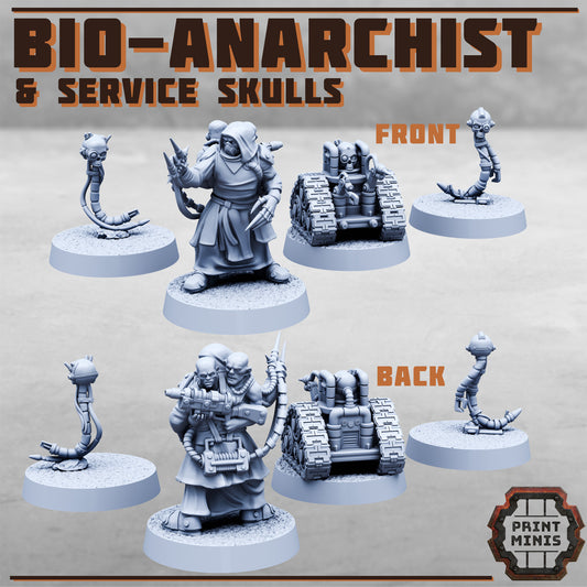 Bio-Anarchist and Skull Companions (4 Variants Available) - Print Minis