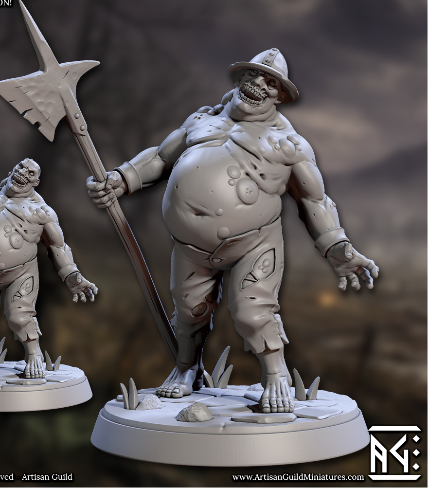 Bloated Zombies - Armed (4 Variants Available) - Artisan Guild