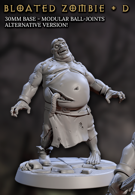 Bloated Zombies (4 Variants Available) - Artisan Guild