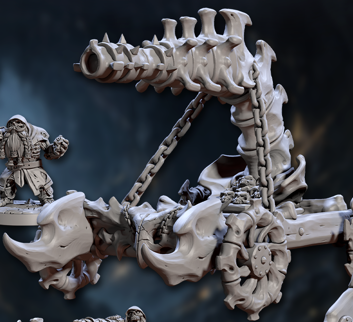 Bone Siege Weapons and Undead Dwarf Engineers (5 Variants Available) - Artisan Guild