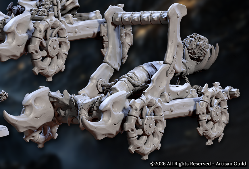 Bone Siege Weapons and Undead Dwarf Engineers (5 Variants Available) - Artisan Guild