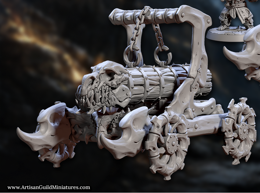 Bone Siege Weapons and Undead Dwarf Engineers (5 Variants Available) - Artisan Guild