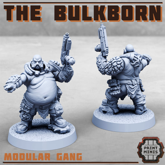 The Bulkborn, Heavy Warrior Gang (7 Variants Available) - Print Minis