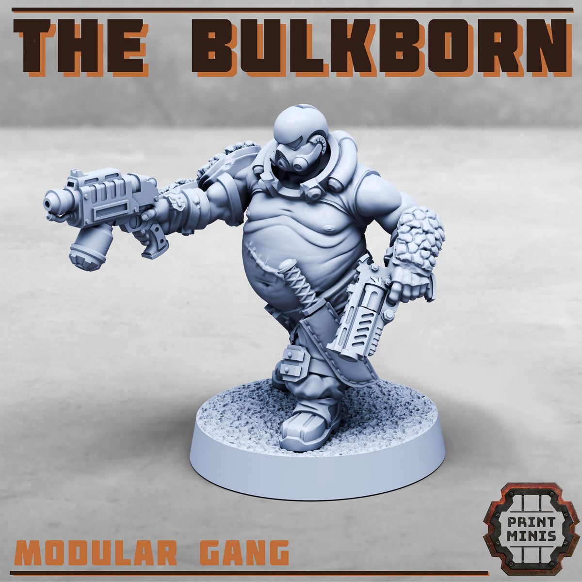 The Bulkborn, Heavy Warrior Gang (7 Variants Available) - Print Minis