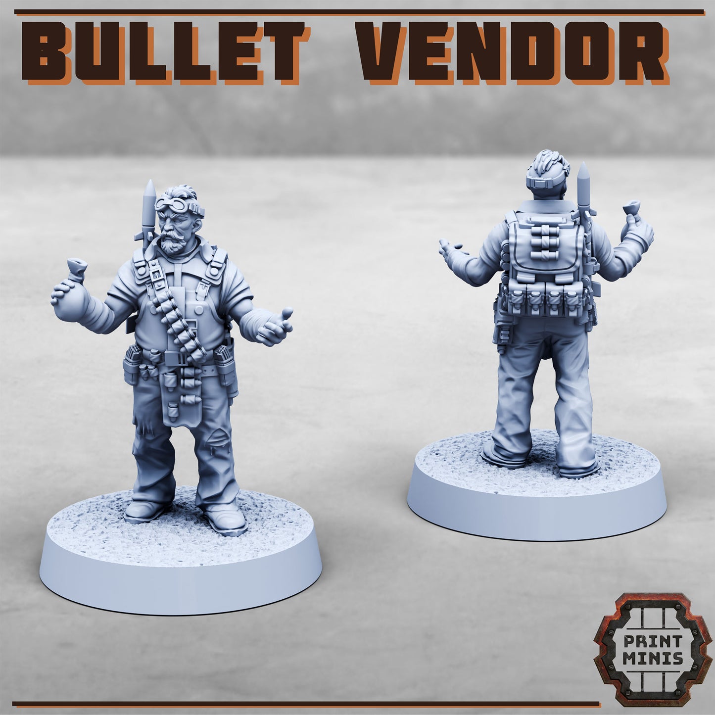 Bullet Vendor (5 Variants Available) - Print Minis