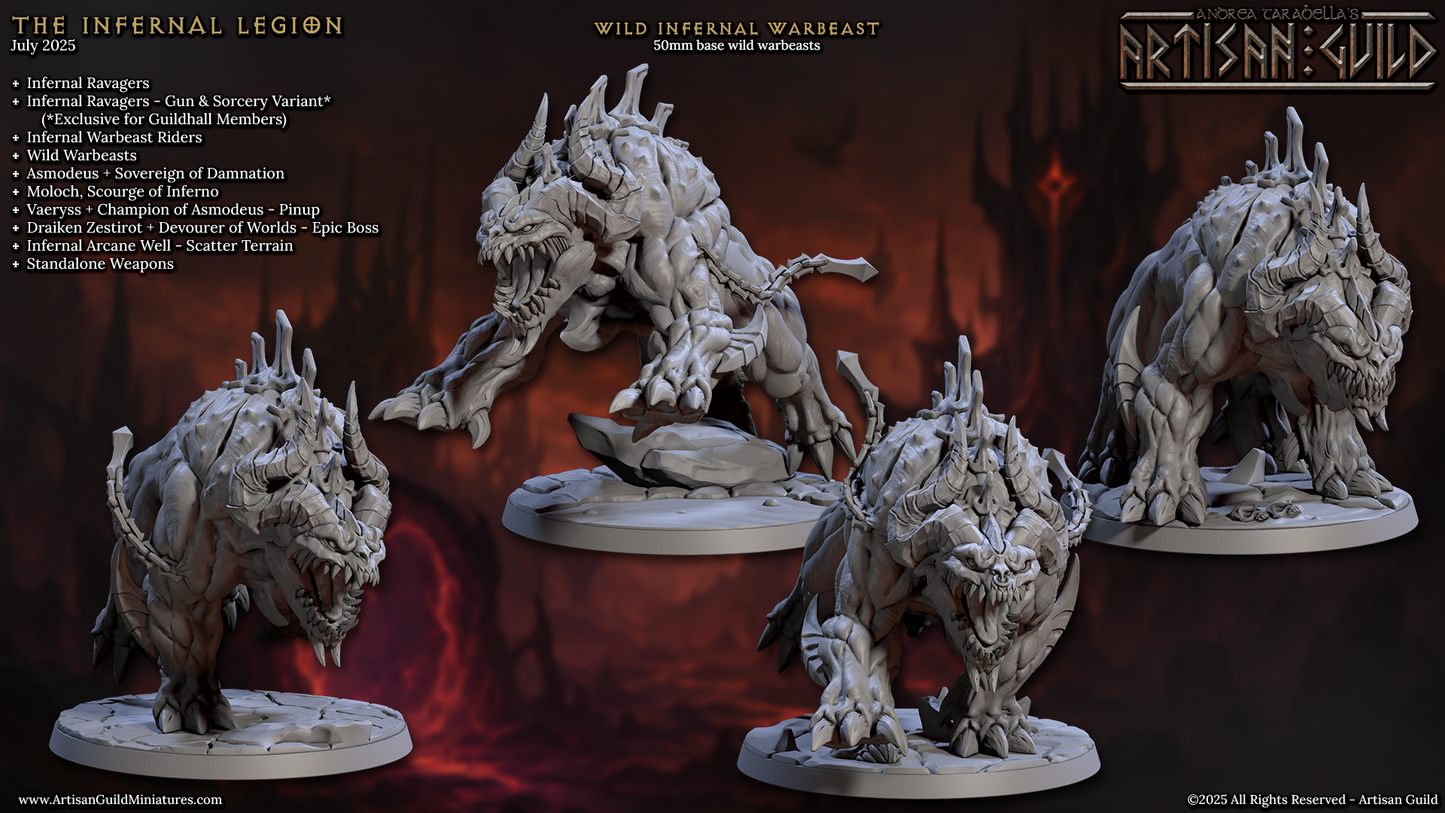 Belzatu, Infernal Warbeasts (4 Variants Available) - Artisan Guild