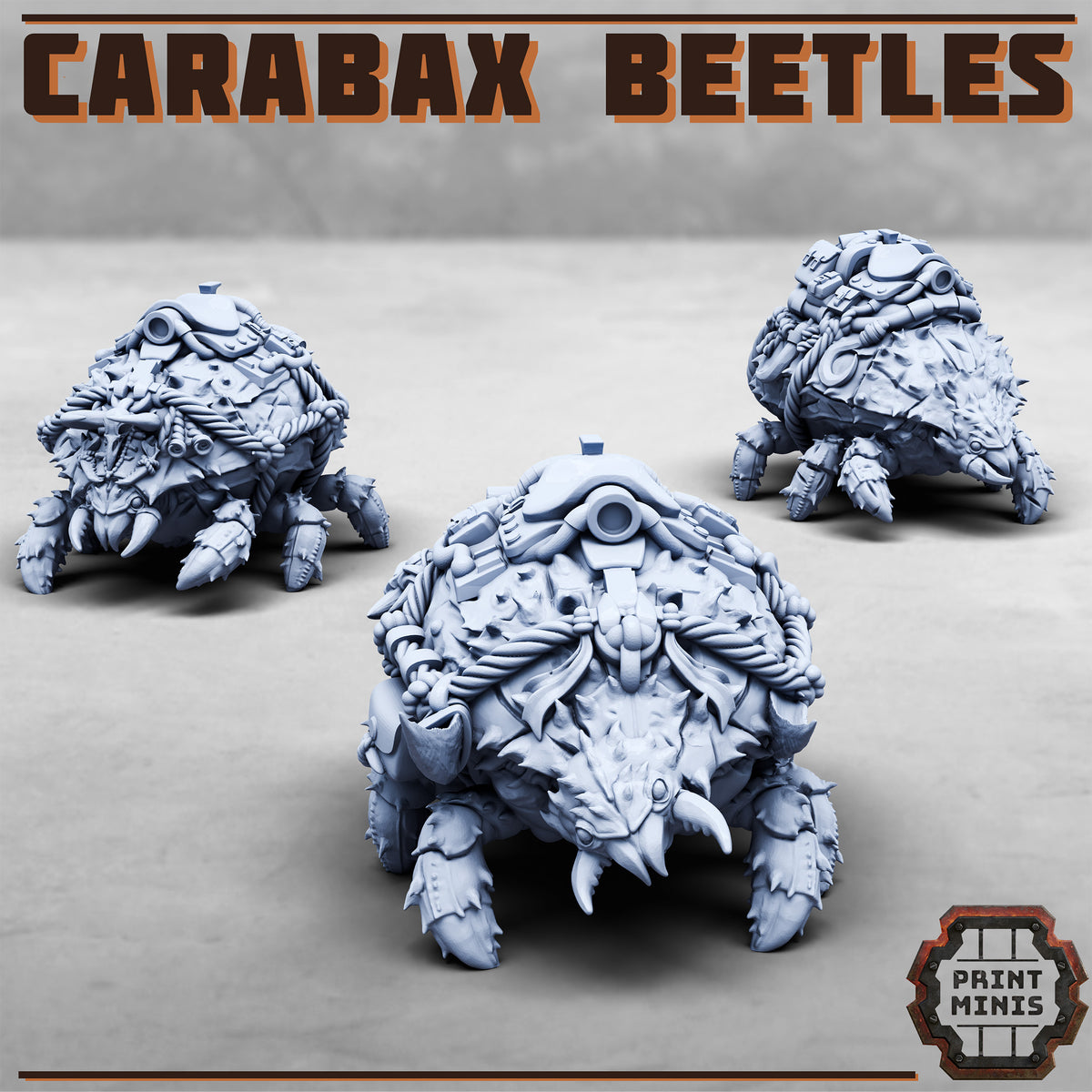 Carabax Beetles - Alien Insects (3 Variants Available) - Print Minis