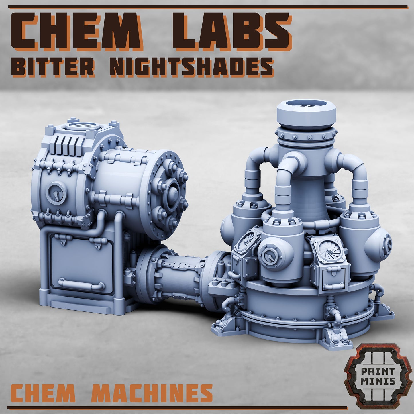 Chem Labs, Bitter Nightshade Terrain, Scenery Kit - 32mm Scale (7 Variants Available) - Print Minis