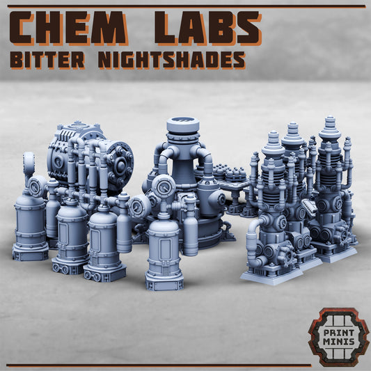 Chem Labs, Bitter Nightshade Terrain, Scenery Kit - 28mm Scale (7 Variants Available) - Print Minis