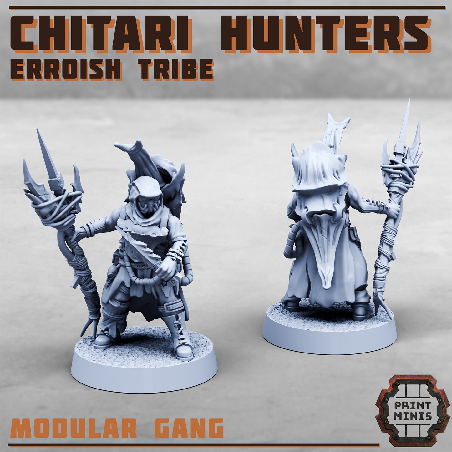Erroish War Party, Chitari Hunters (8 Variants Available) - Print Minis
