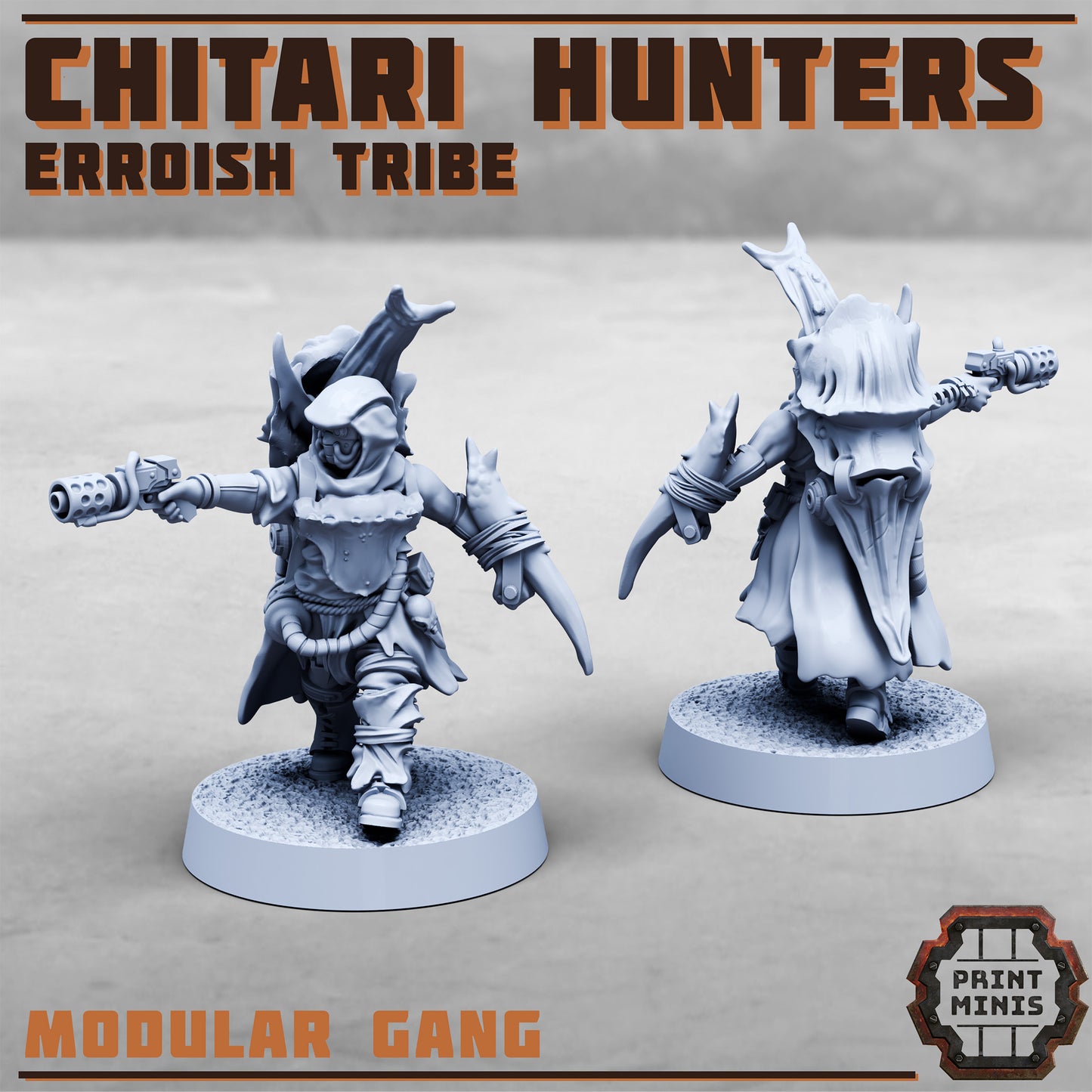 Erroish War Party, Chitari Hunters (8 Variants Available) - Print Minis