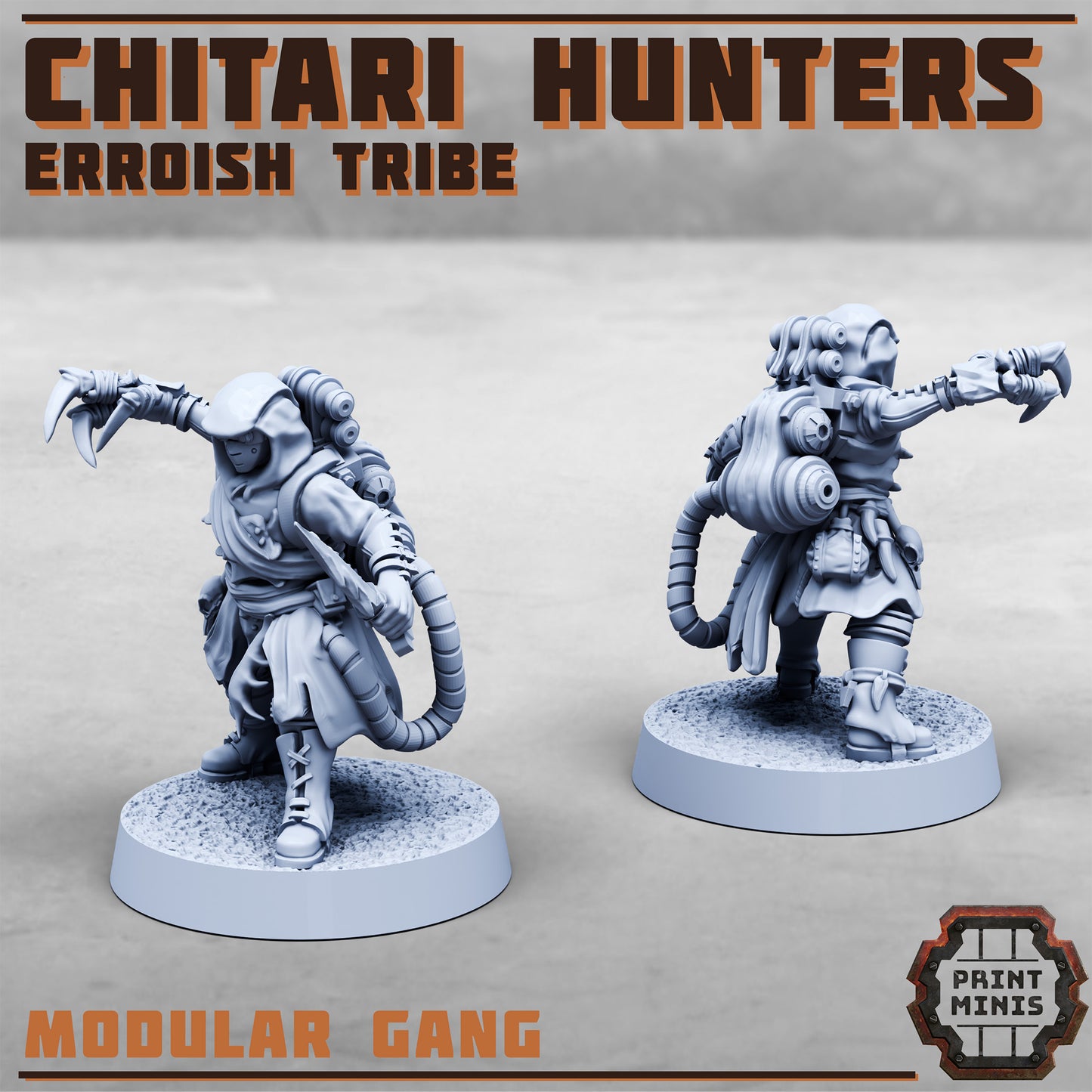 Erroish War Party, Chitari Hunters (8 Variants Available) - Print Minis