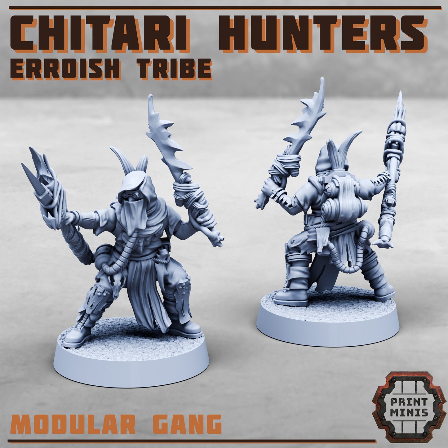 Erroish War Party, Chitari Hunters (8 Variants Available) - Print Minis