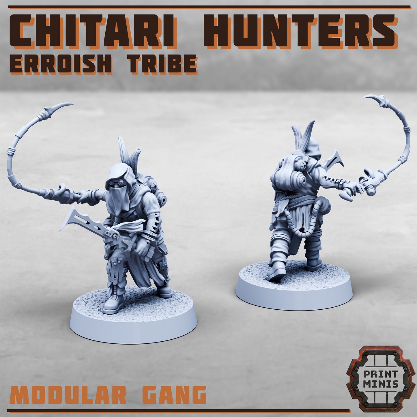 Erroish War Party, Chitari Hunters (8 Variants Available) - Print Minis