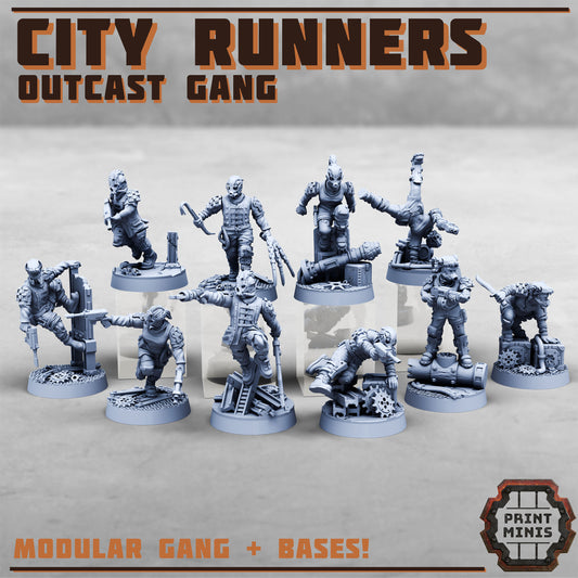 City Runners, Outcast Gang (10 Variants Available) - Print Minis