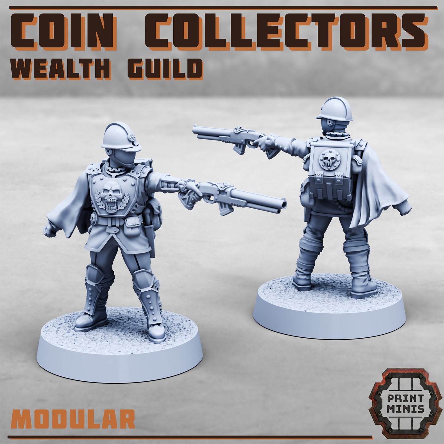 Coin Collectors, Wealth Gang - Set 1 (4 Variants Available) - Print Minis