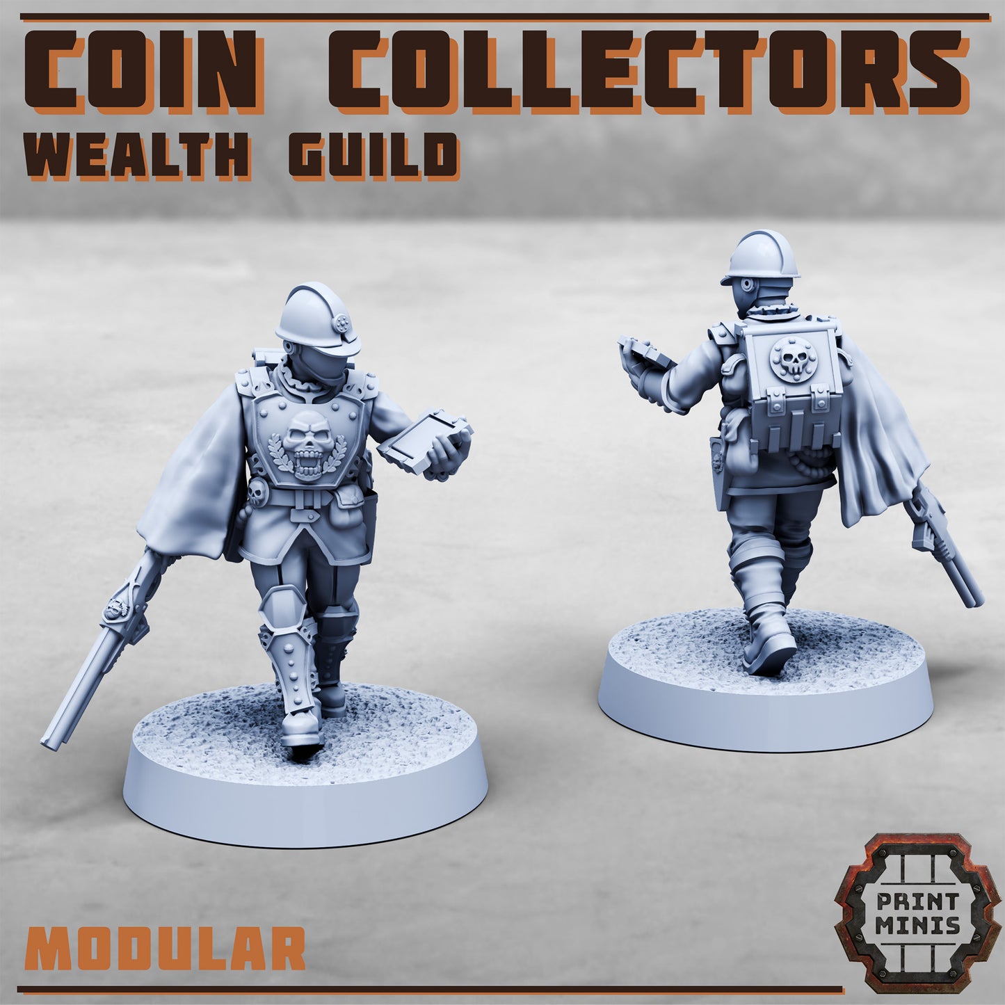 Coin Collectors, Wealth Gang - Set 1 (4 Variants Available) - Print Minis