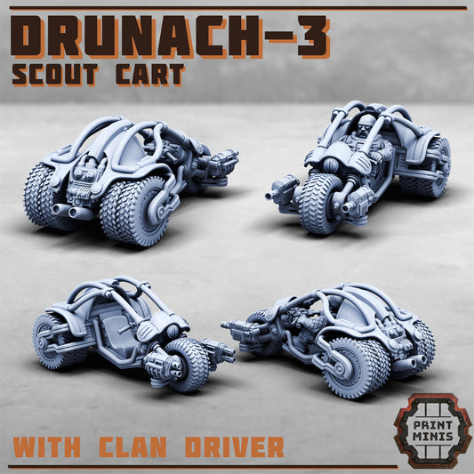 Drunach-3 Scout Cart (2 Variants Available) - Print Minis