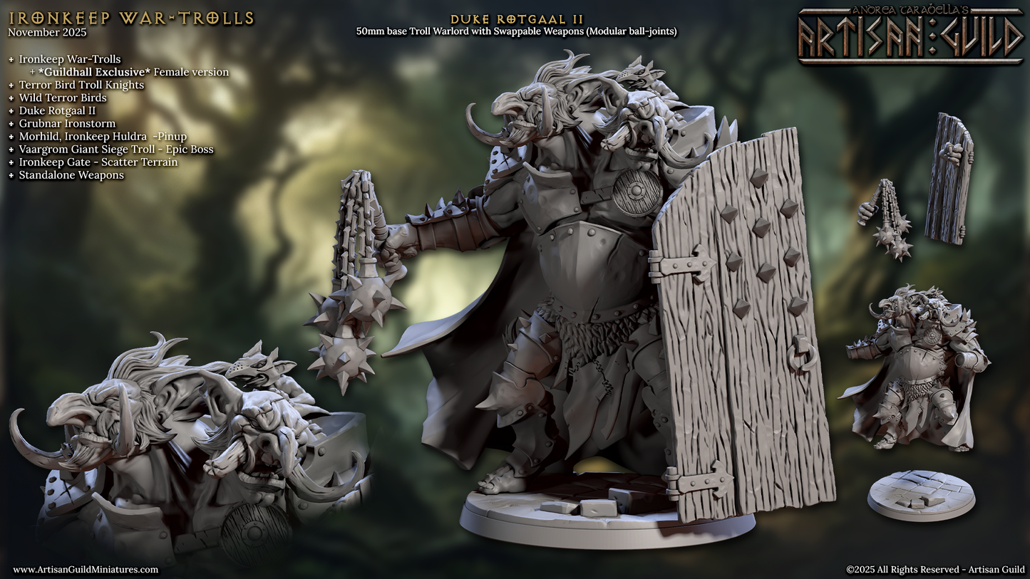 Duke Rotgaal II, Two Headed Troll Boss - Artisan Guild