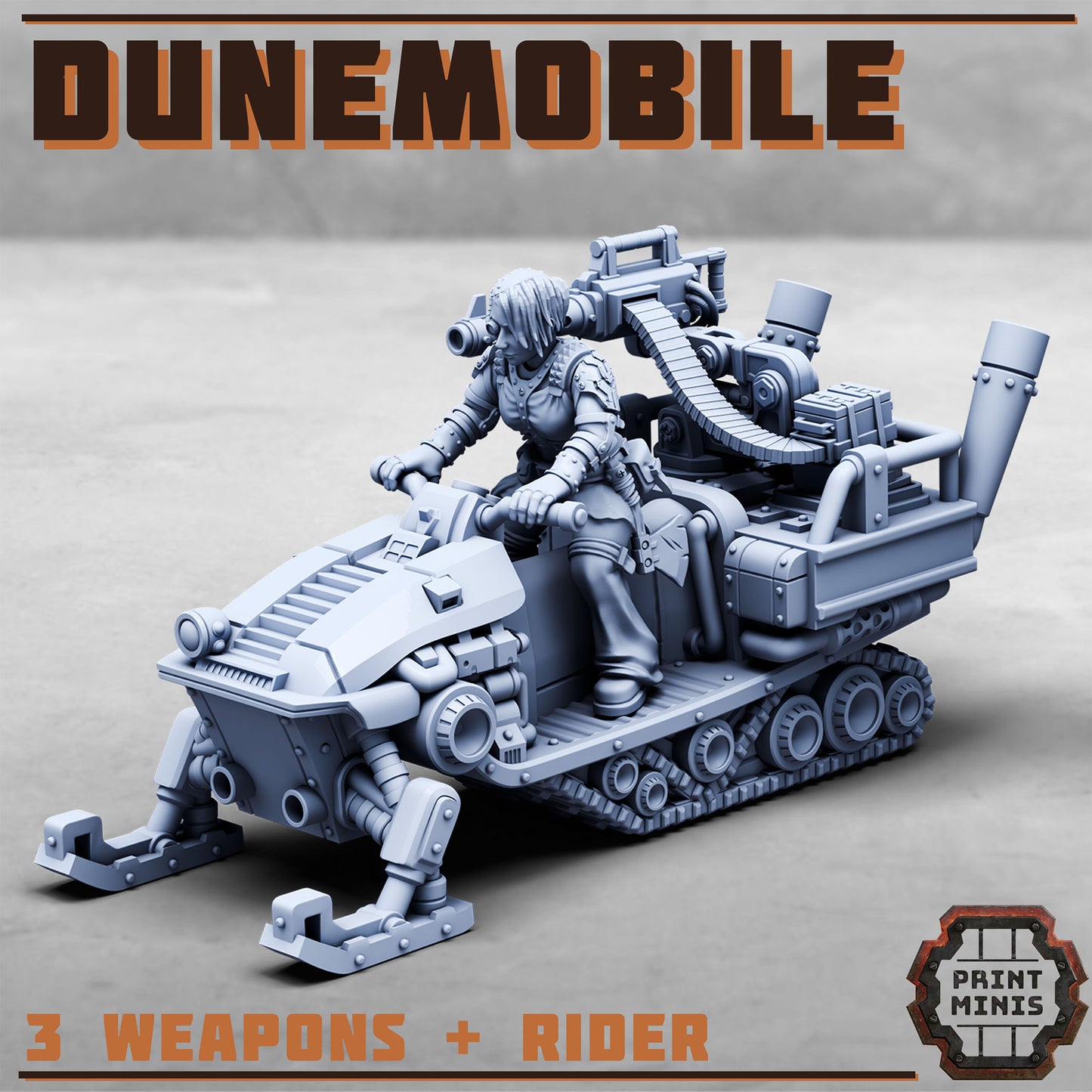 Dunemobile and Rider (4 Variants Available) - Print Minis