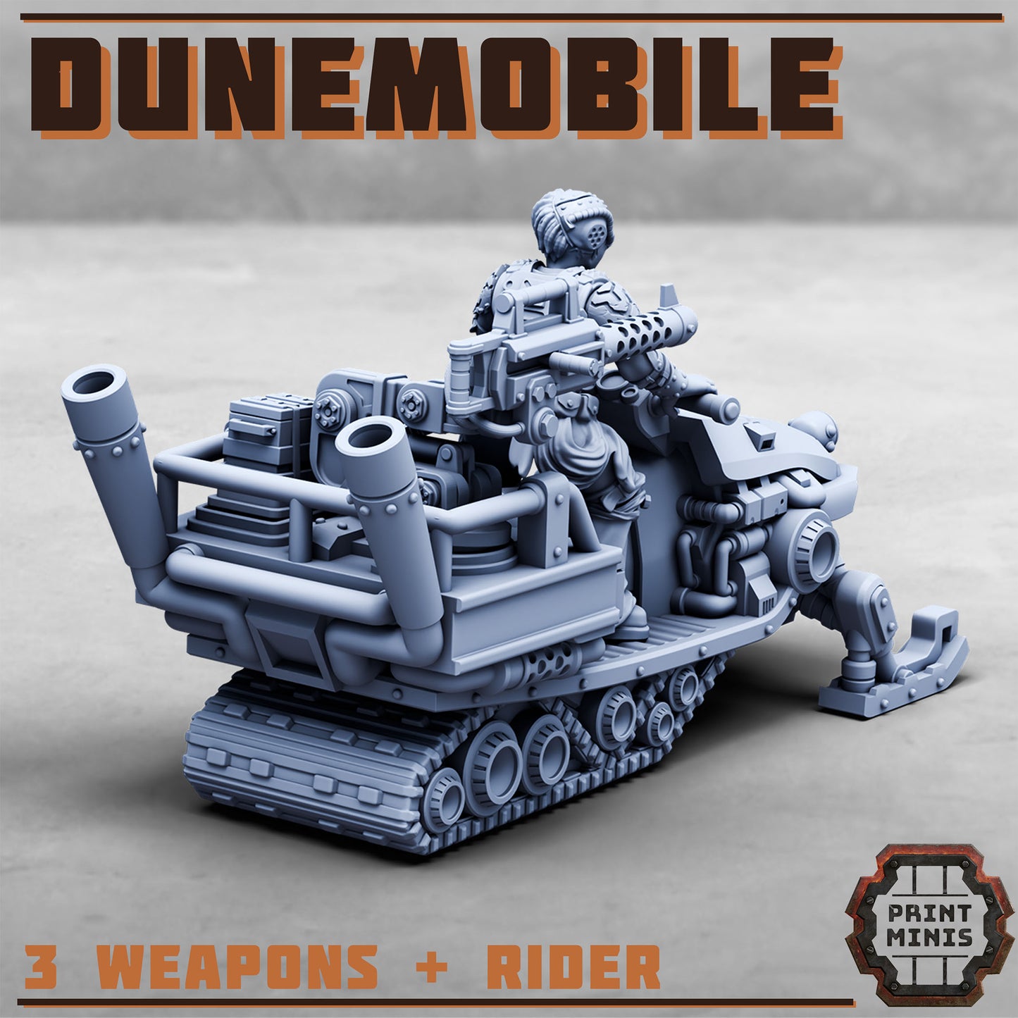 Dunemobile and Rider (4 Variants Available) - Print Minis