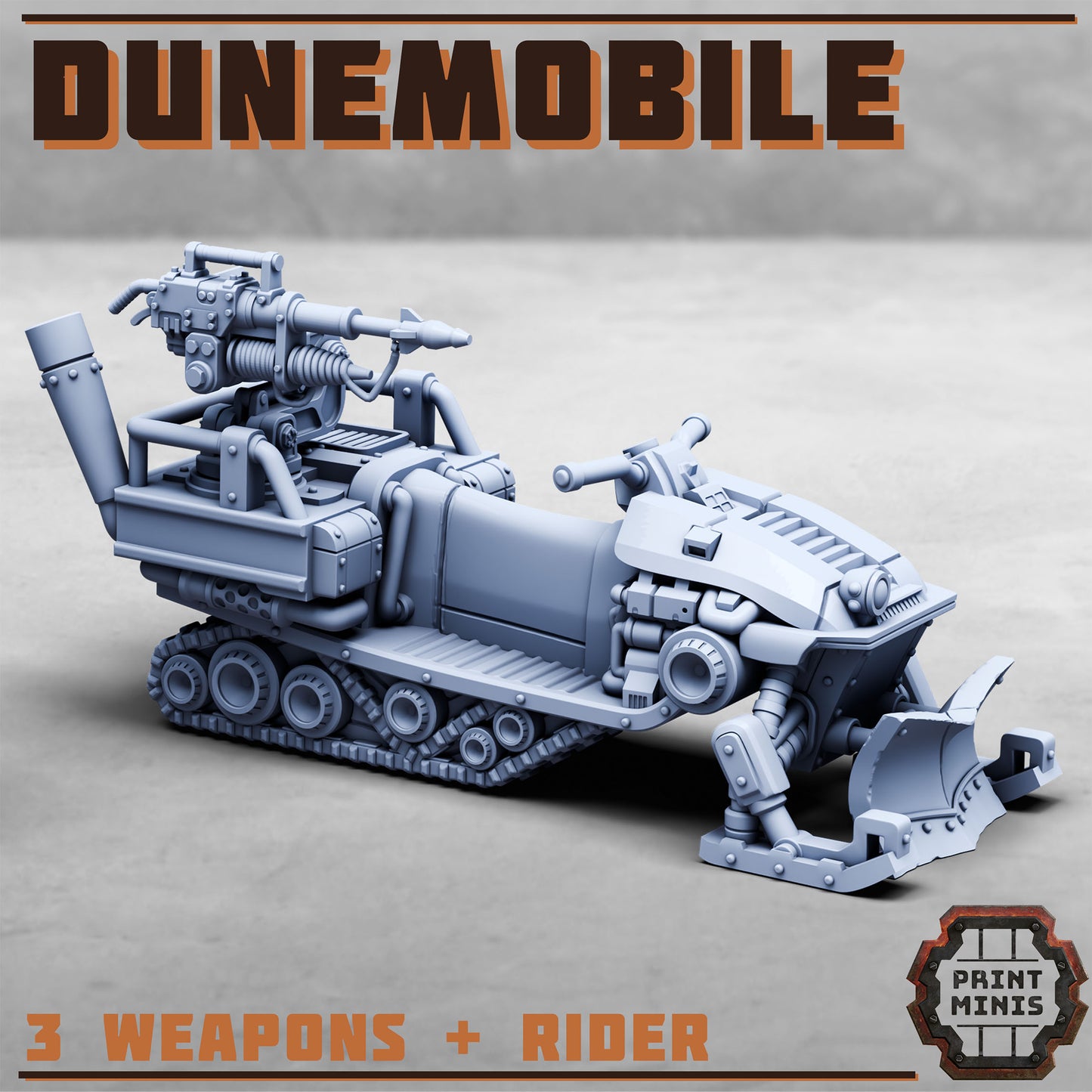Dunemobile and Rider (4 Variants Available) - Print Minis