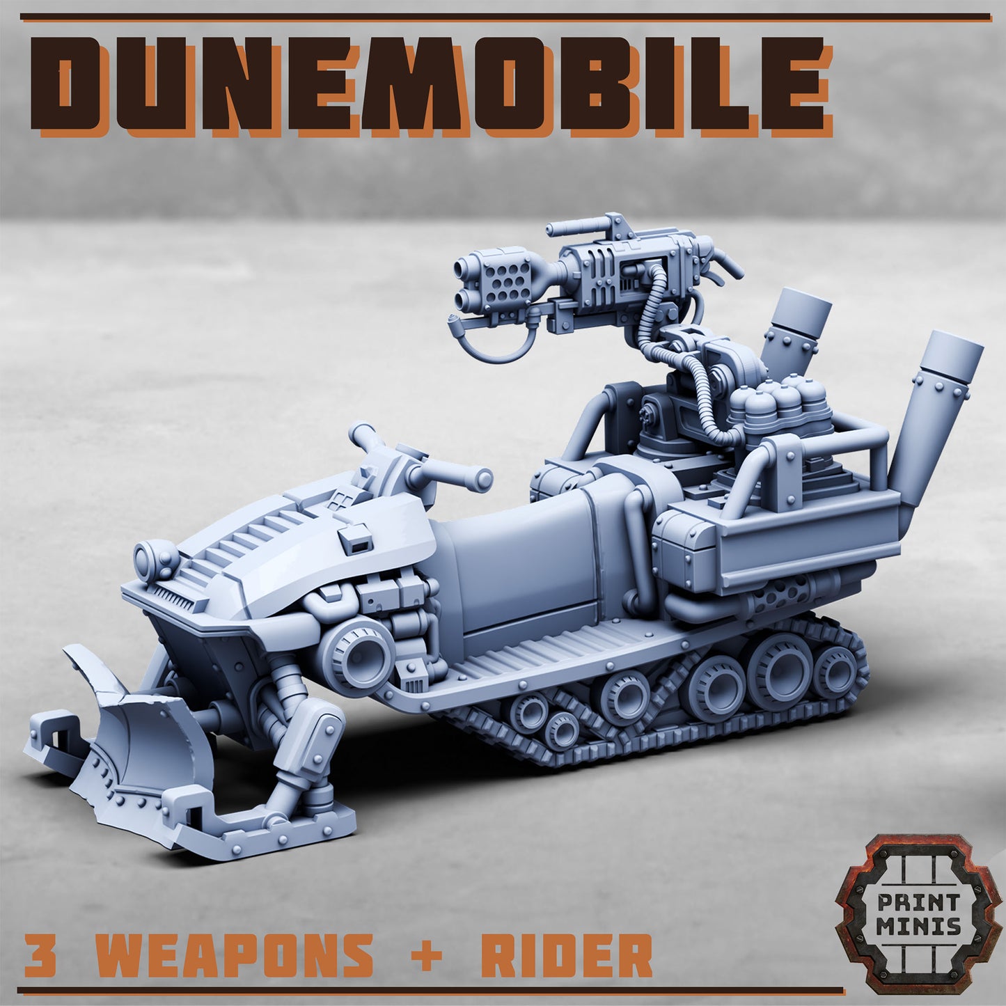Dunemobile and Rider (4 Variants Available) - Print Minis