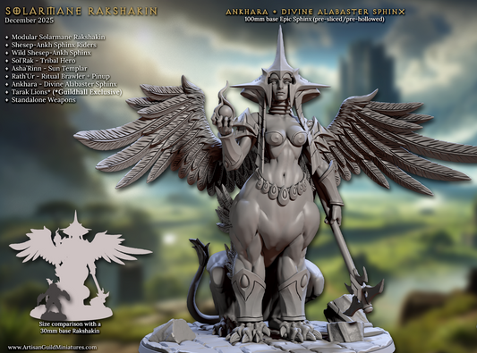 Ankhara - Divine Alabaster Sphinx (Pinup) - Artisan Guild