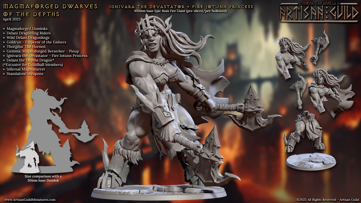 Ignivara, the Devastator - Fire Jotunn - Artisan Guild