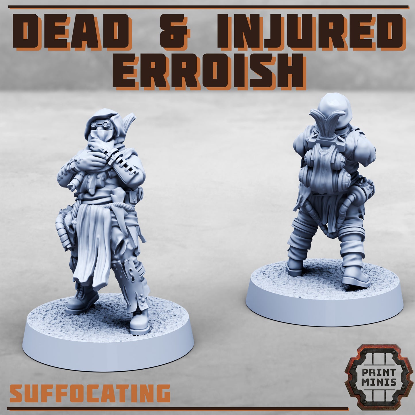 Erroish Tribes, Dead and Injured (7 Variants Available) - Print Minis