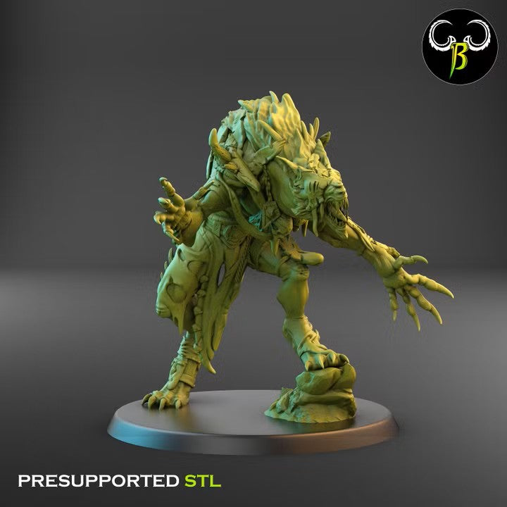 Feral Mutants, Werewolf Pack (7 Variants Available) - Clay Beast Creations