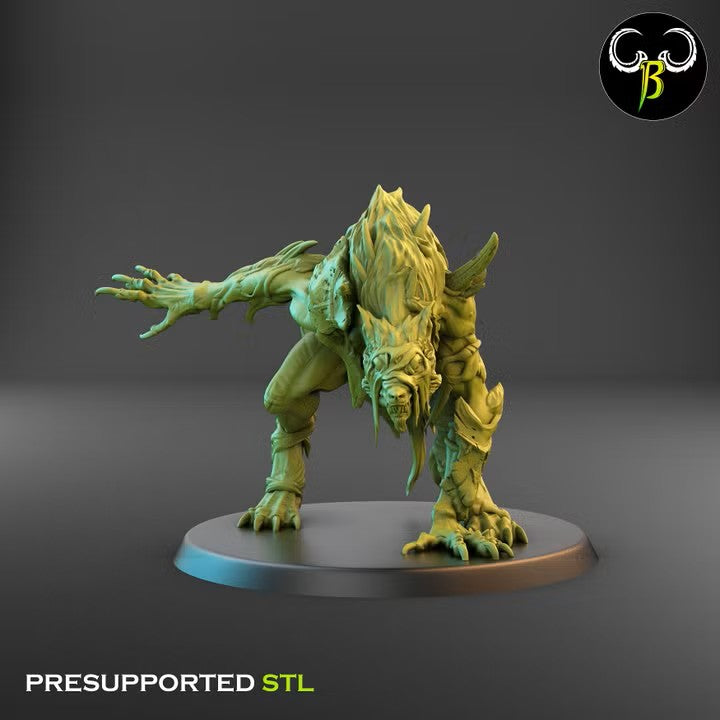 Feral Mutants, Werewolf Pack (7 Variants Available) - Clay Beast Creations