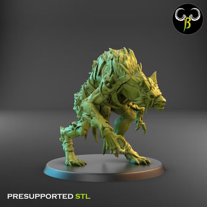 Feral Mutants, Werewolf Pack (7 Variants Available) - Clay Beast Creations
