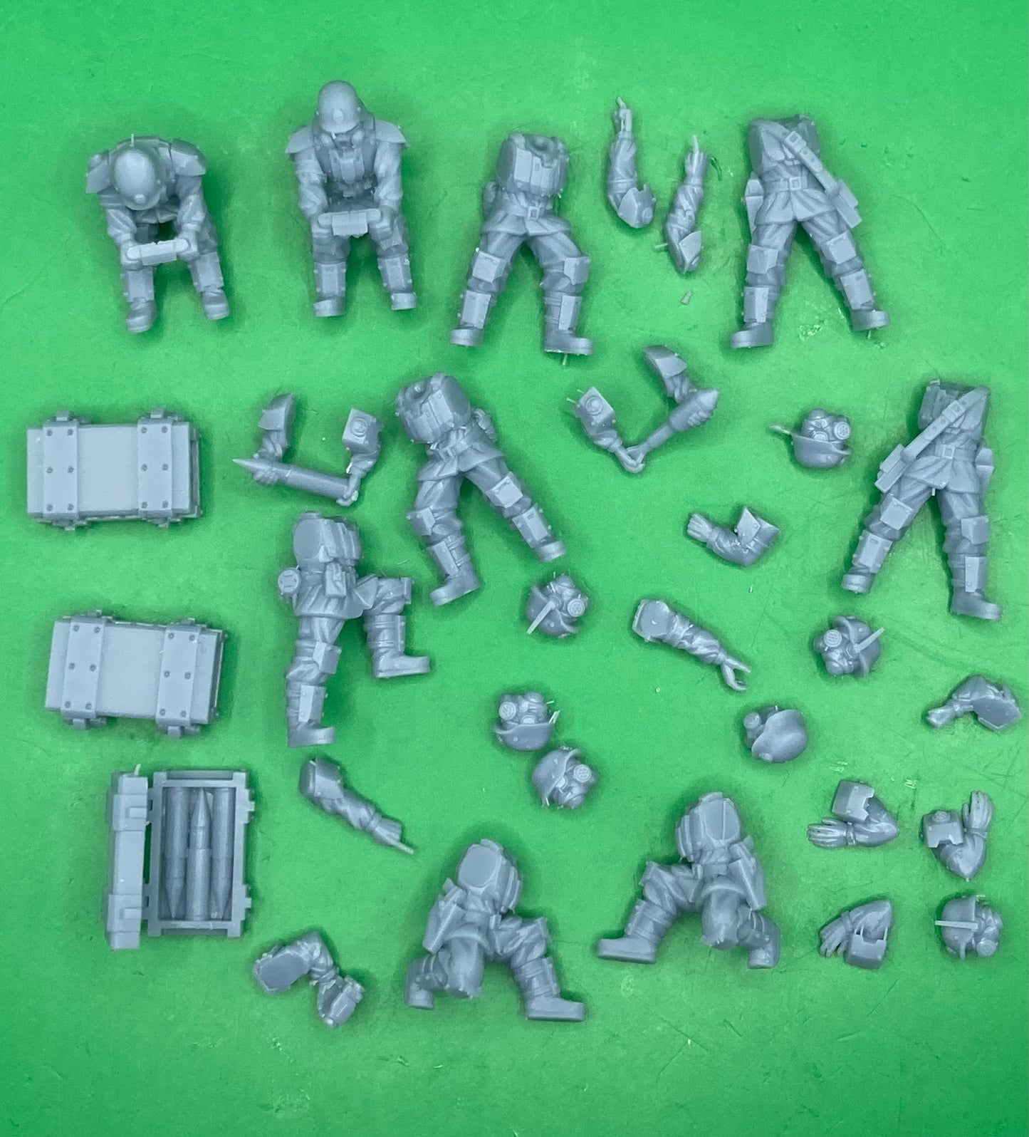 Kaledon Fortis - Heavy Battery Team (7 Variants Avialable) - Print Minis