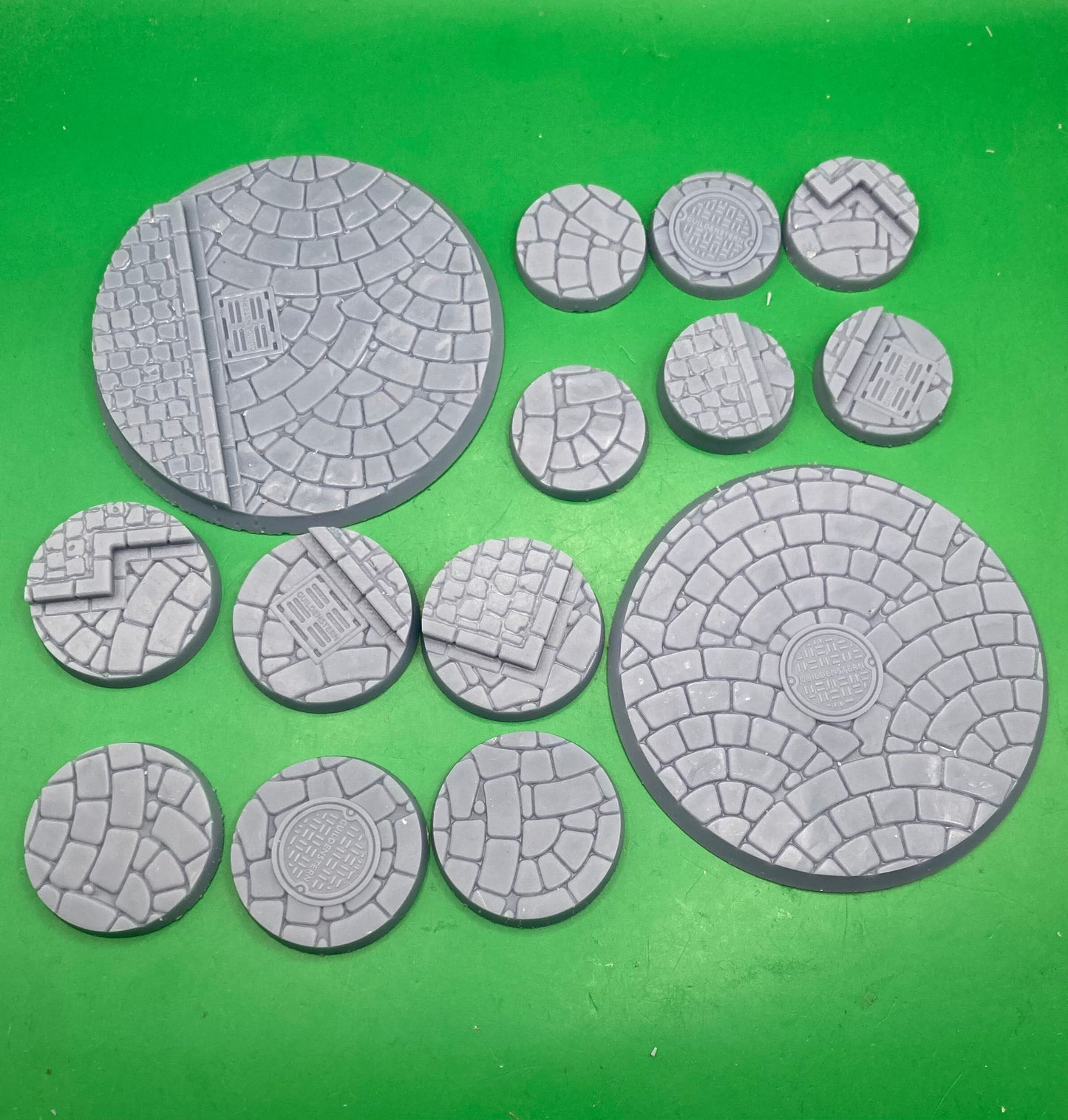 Gatewatch Lane Bases - City Cobblestones Terrain Base Set (32 Variants Available) - Battle Yak