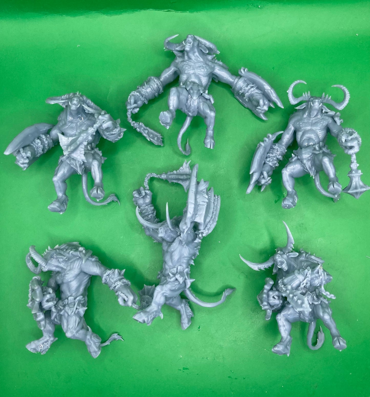 Horned Brutes - Shield Squad (6 Variants) - Clay Beast Creations