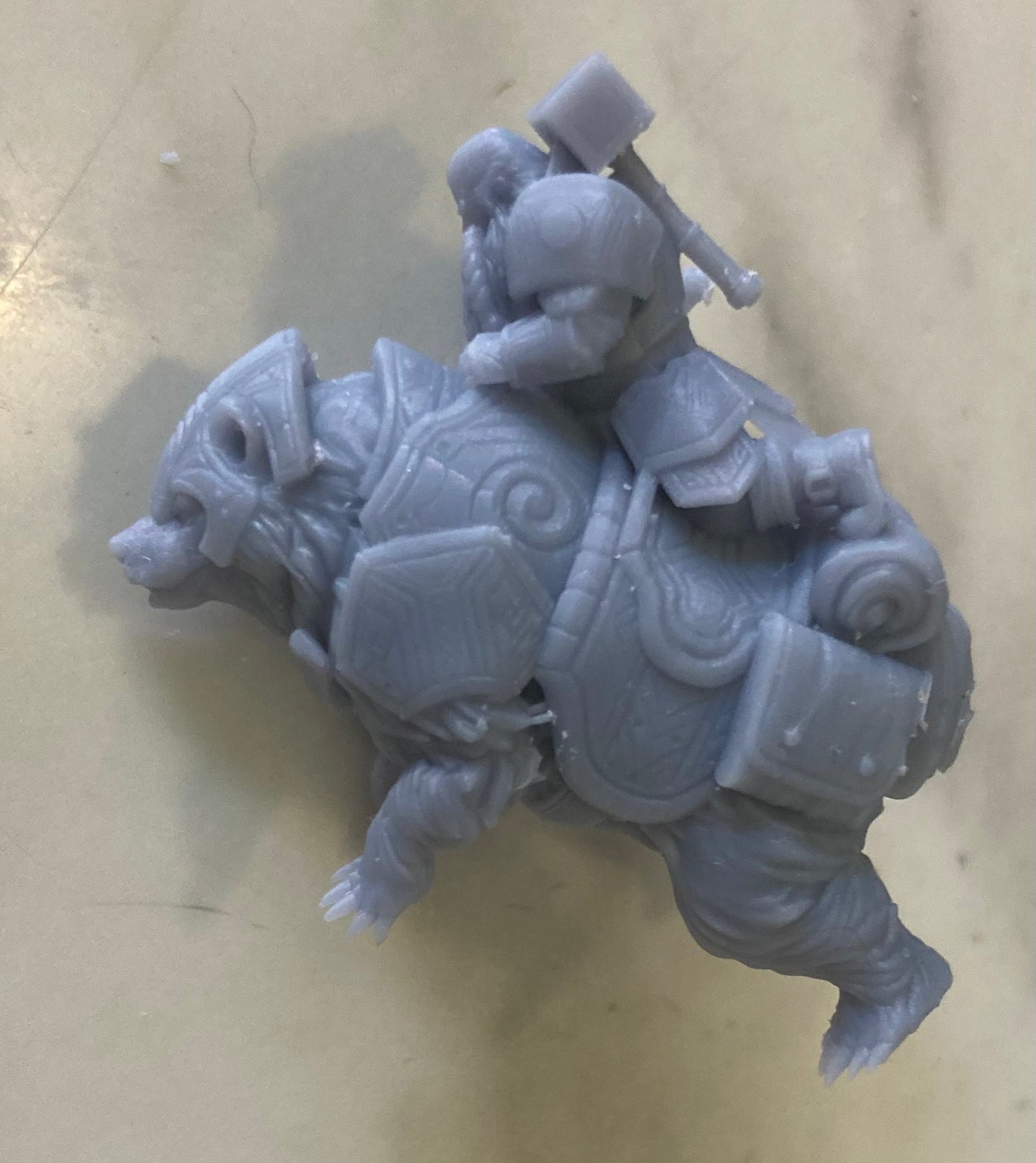 Dwarf with Bear Mount (4 Variants Available) - Brayan Nafarrate