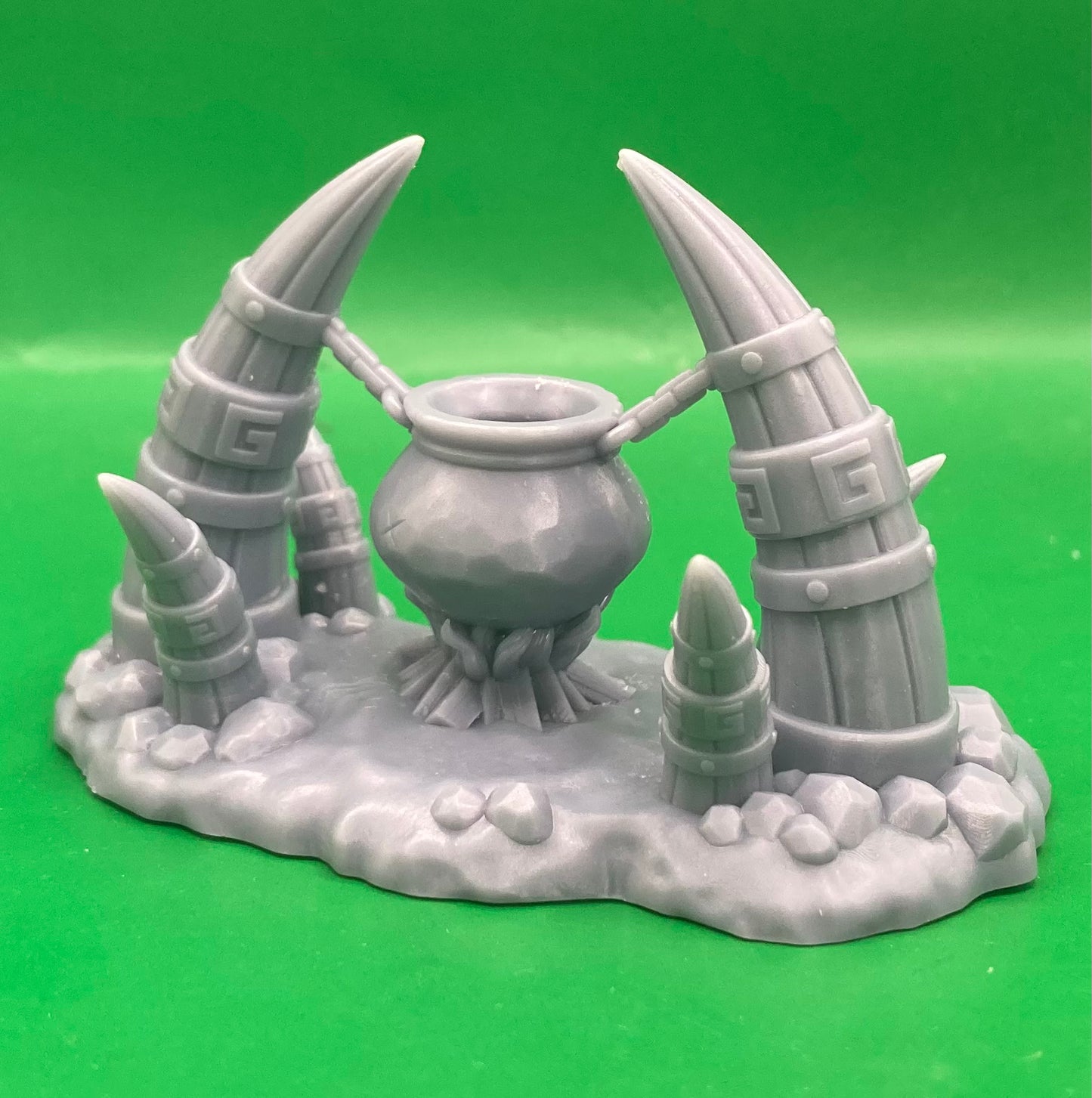 Snow Orc Village Terrain Set - Campfires, Cooking Pots and Tents (6 Variants Available) - Epic Miniatures