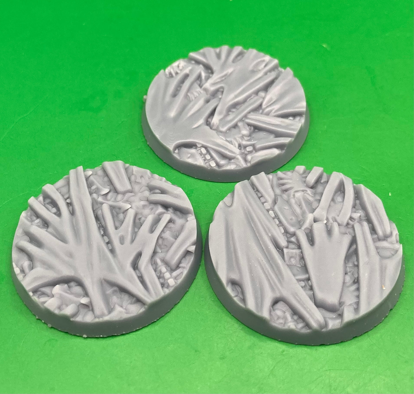 Dynasty of Nul Flayfiend Bases - Flayed Skin and Bones Terrain Base Set (31 Variants Available) - Battle Yak