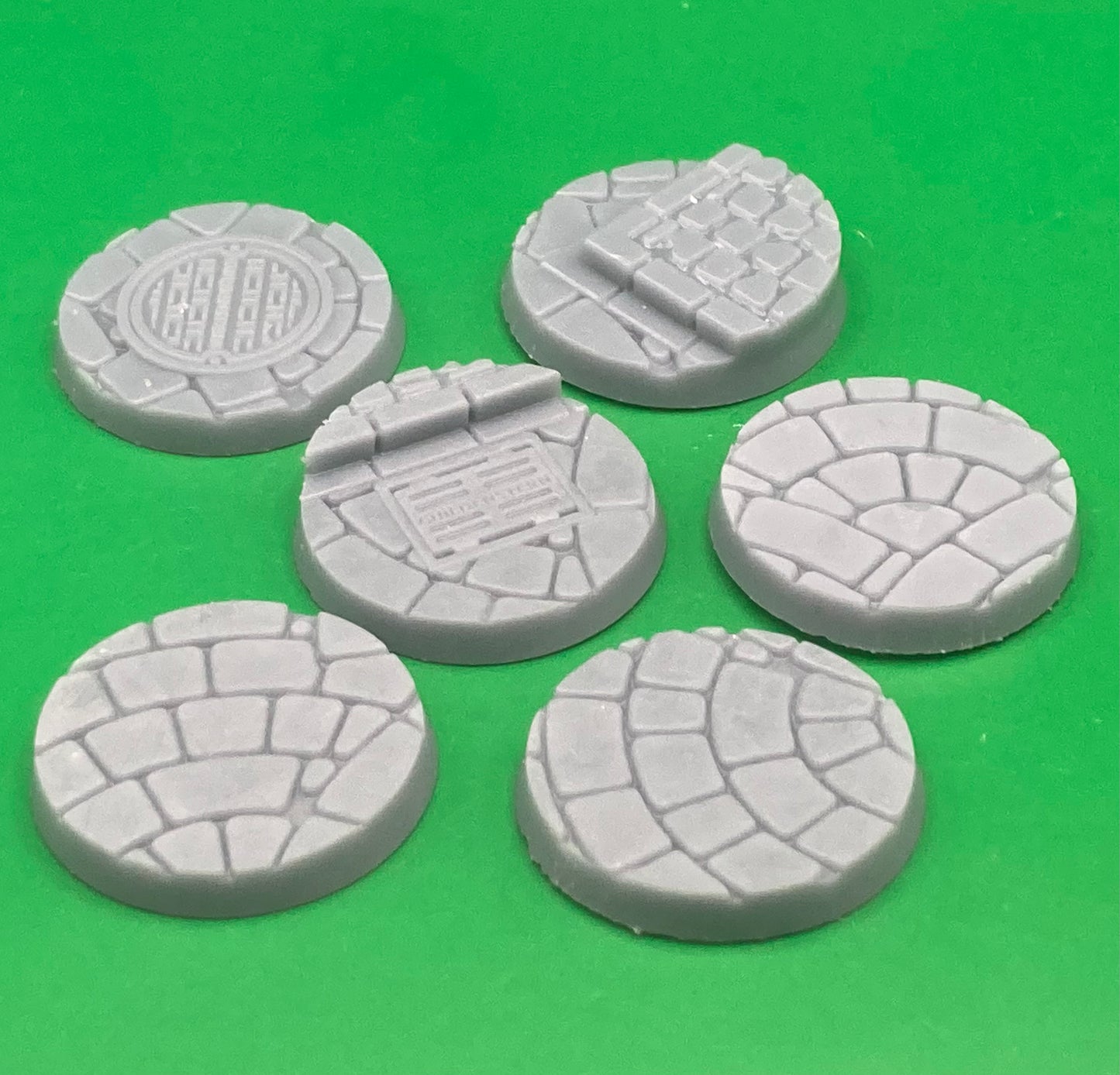 Gatewatch Lane Bases - City Cobblestones Terrain Base Set (32 Variants Available) - Battle Yak