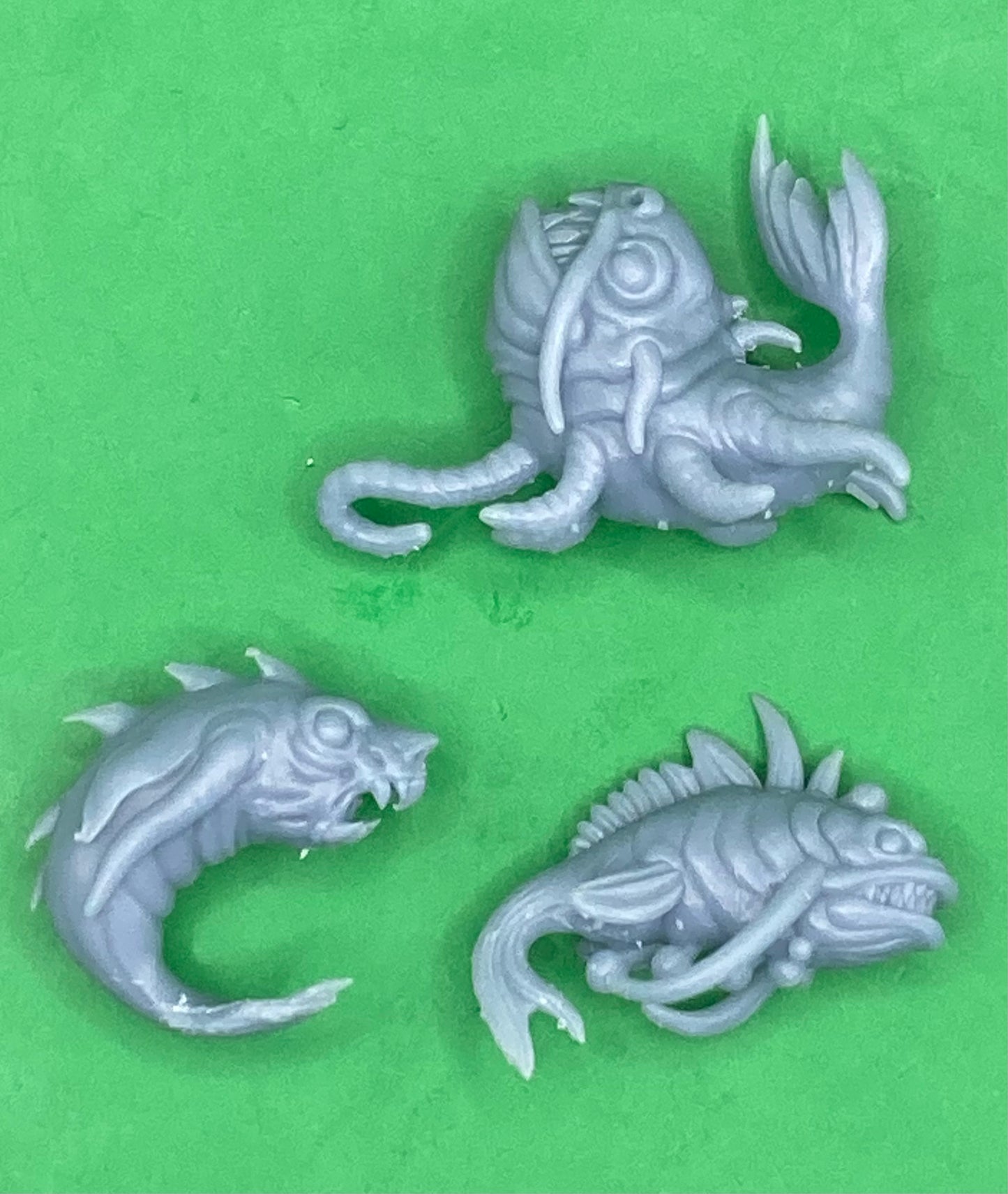 Sump Fisherman, Alien Fish School (3 Variants Available) - Print Minis