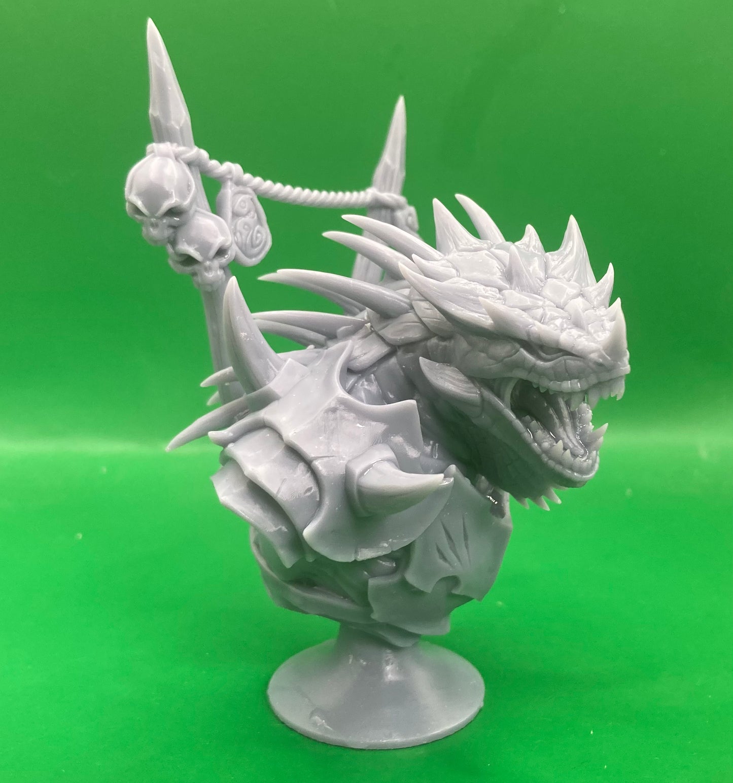 Zarrkan Bloodjaw, Lizardfolk Champion Bust - Artisan Guild